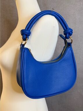 Royal Blue Mini Hobo Shoulder Bag | Crescent Purse | Y2K Style